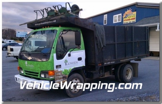Goshen-Landscaping-Snub-Nose-Truck-Cab-Vinyl-Advertising-Fleet-Wraps-Laytonsville-MD-e1346001916709 Goshen-Landscaping-Snub-Nose-Truck-Cab-Vinyl-Advertising-Fleet-Wraps-Laytonsville-MD-e1346001916709