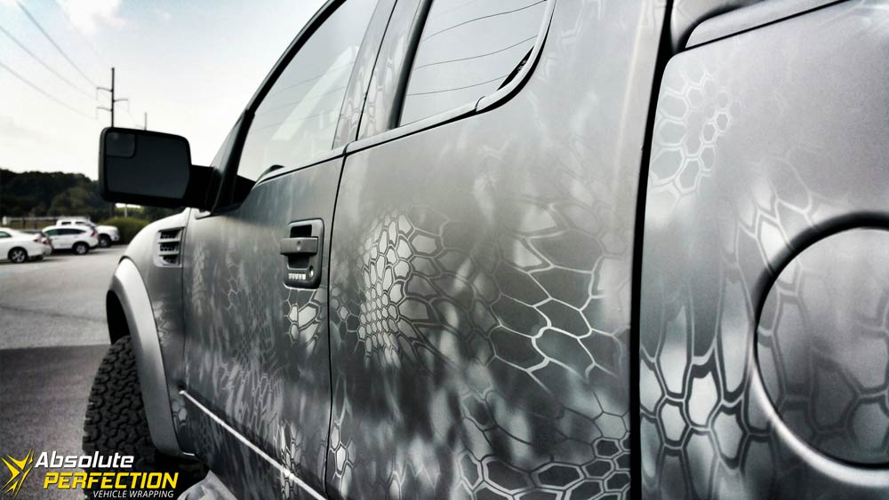 Ford Raptor Matte Camo Wrap - AP Vehicle Wrapping