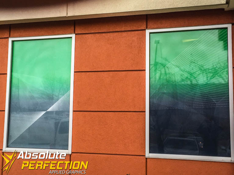 Store Front Graphics - Perforated Vinyl - Absolute Perfection (1 of 1)