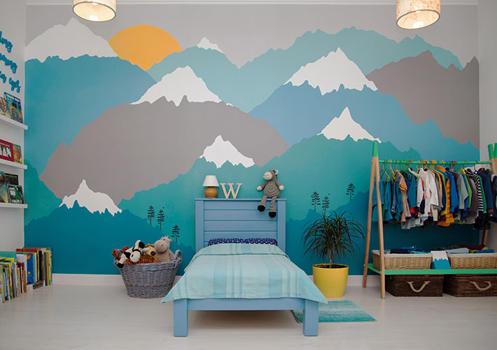 Installing a Wall Mural for a Child's Bedroom