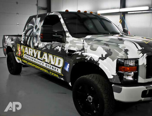 Turbocharged Ford F-350 Vehicle Wrap for Maryland Performance Diesel