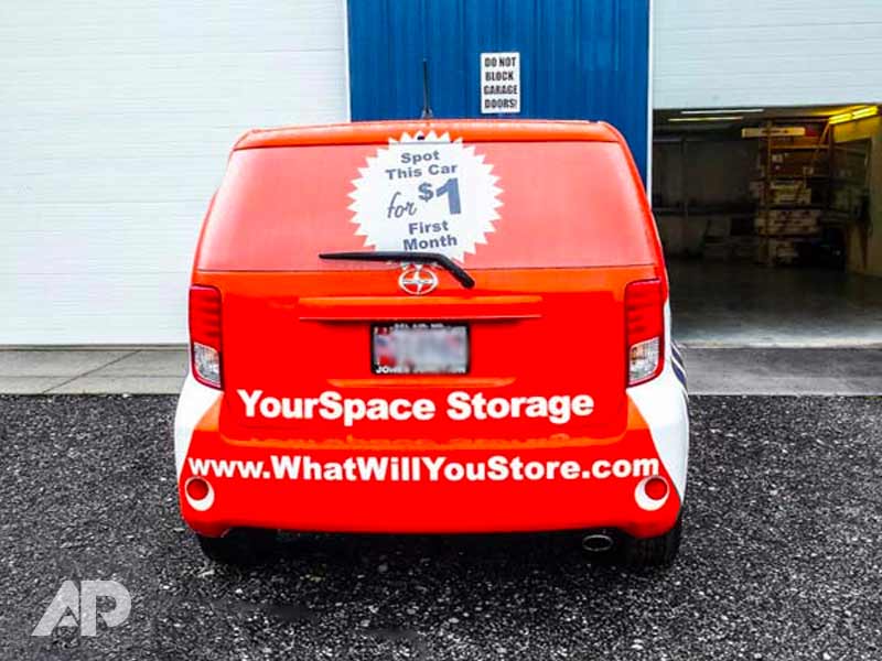 Your Space Storage Vehicle Wrap - Owings Mills