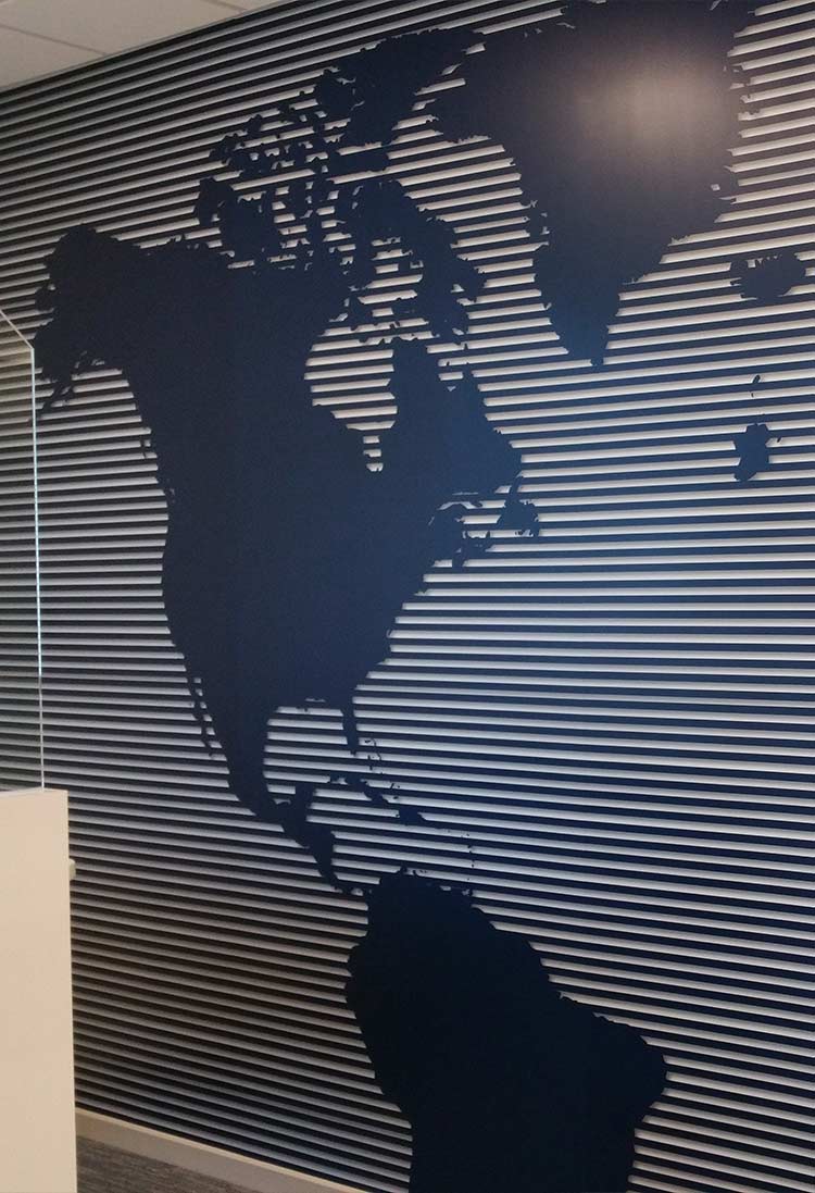 Maryland Office Wall Coverings Navy Federal Map