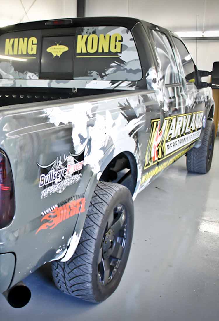 Maryland Truck Advertising Wraps MD Performance Diesel