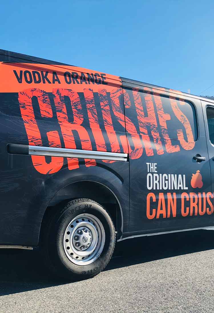 Maryland Van Advertising Vehicle Wrapping Orange Crush