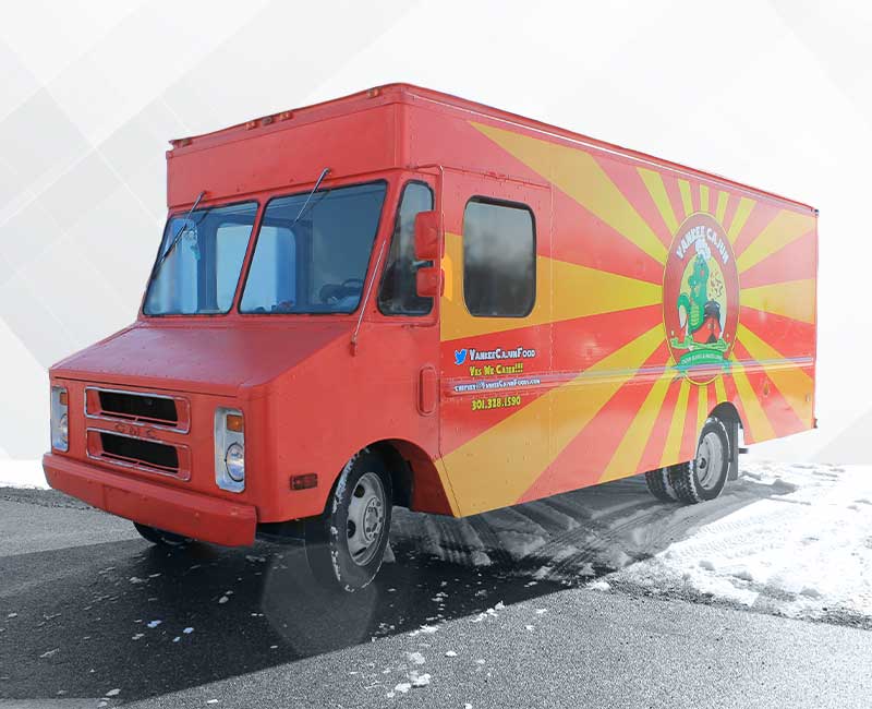 Columbia Maryland advertising food truck delivery wrap