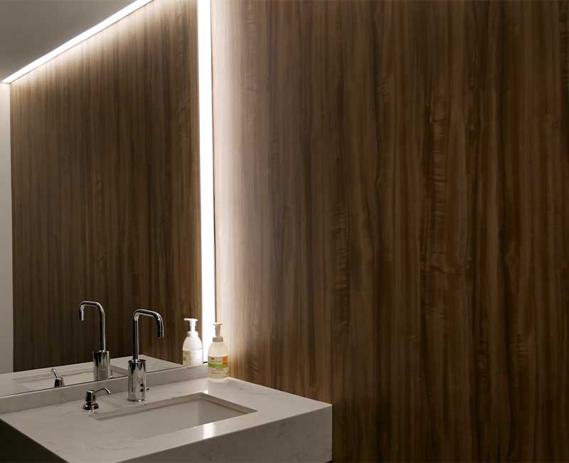 3m di-noc bathroom wall architectural finish