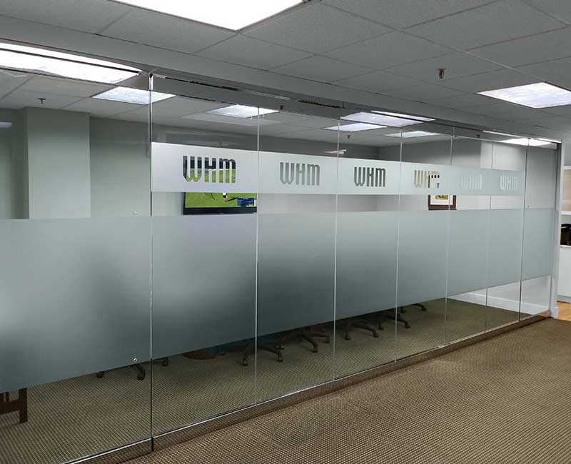 Baltimore maryland commercial conference privacy frost window film