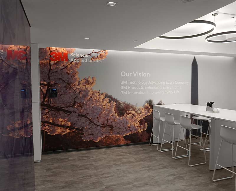 chevy chase maryland commercial wall mural graphics DC