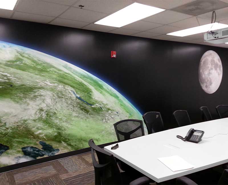 durham north carolina office wall coverings murals space decorative