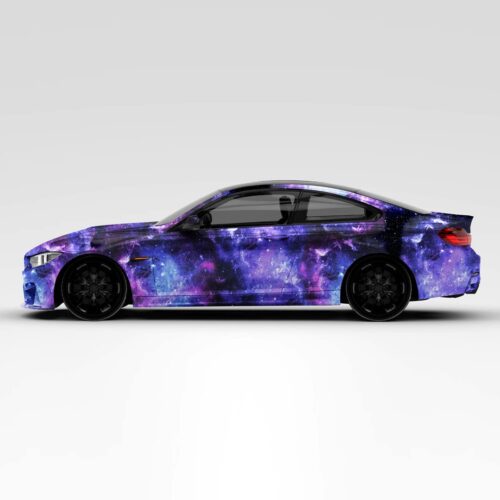 galaxy wrap on car full view