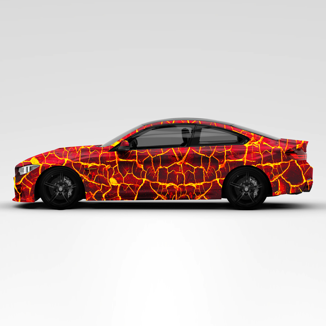 Magma Lava Vehicle Wrap