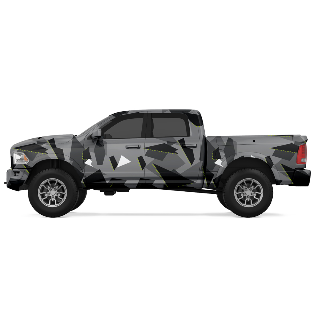 Abstract Shapes Camo Vehicle Wrap