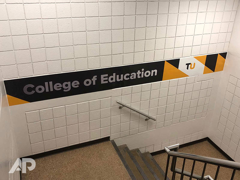 Towson University Wall Graphic Installation by AP Wraps