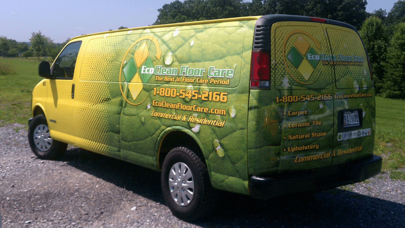 yellow-and-green-leaf-pattern-van-wrap