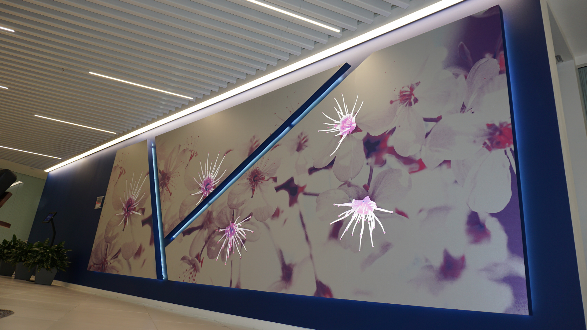 custom-flower-mural-with-reflective-film-accents