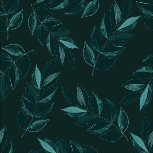 dark green wallpaper with ,omt green and jade green leaf illustrations
