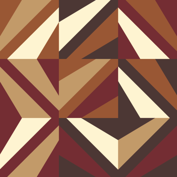 Brown, white and rouge colored postmodern wallpaper design