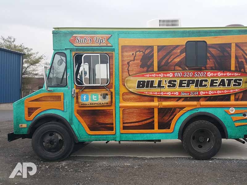 food truck graphics wrap