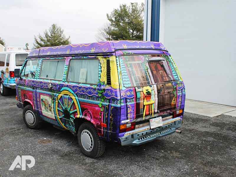 Padma’s Gypsy Volkswagen Camper Van Back Wrap Installation