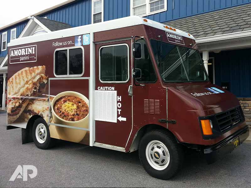 Amorini Panini Food Truck Wrap Right Side