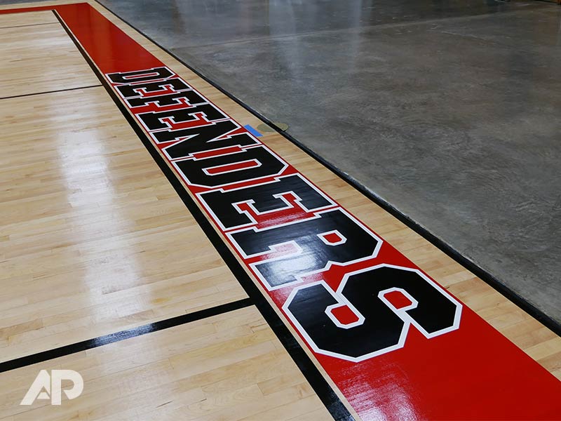 Frederick Christian Academy custom floor graphic designs