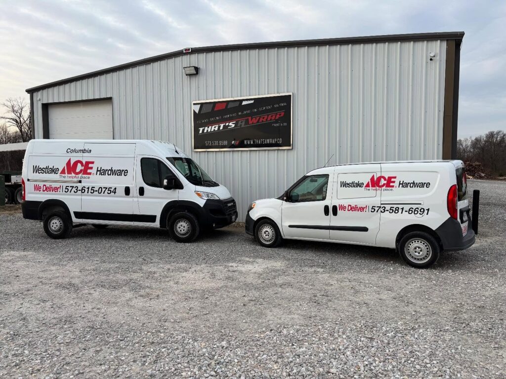 Ace Hardware nationwide fleet vehicle wraps with consistent branding
