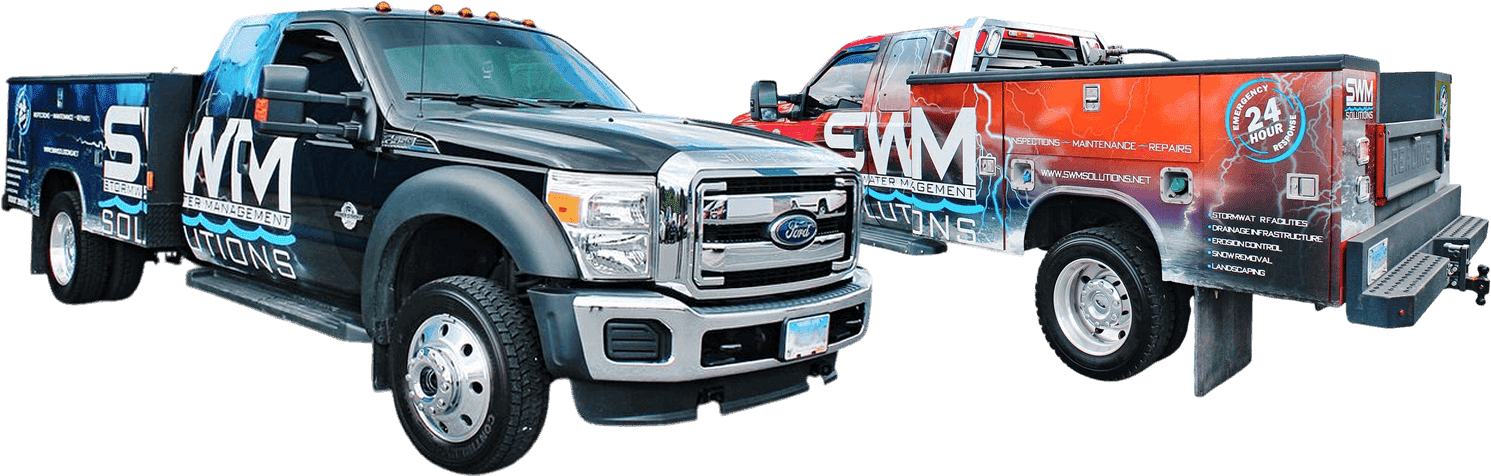 Commercial Trucks Vehicle Wraps for Local and National Fleets commercial trucks with custom vehicle wraps for local and national fleets.