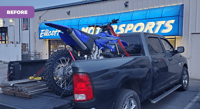 Before AP Wraps Fleet Wrap Transformation Fleet vehicle before AP Wraps custom wrap