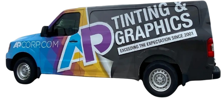 florida-vehicle-wrapping-commercial-van Florida vehicle wrapping on a commercial van with custom vinyl graphics