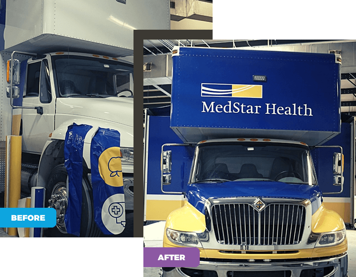 MedStar Health Vehicle Wrap Transformation | AP Wraps MedStar Health vehicle wrap transformation