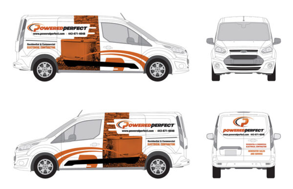 Vehicle Wrap Design Views for Powered Perfect Powered Perfect vehicle wrap design views Maryland