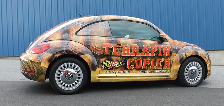 Terrapin Copier car full side wrap Maryland