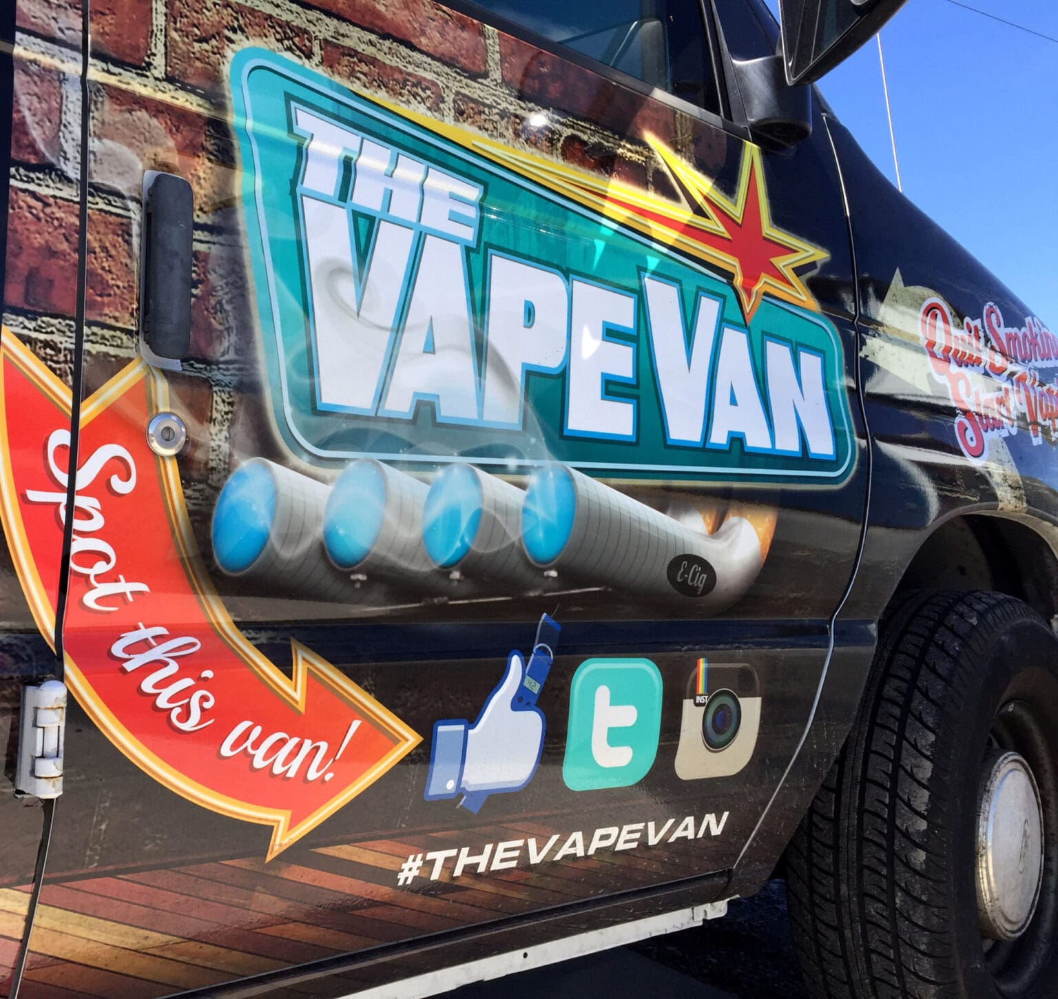 The Vape Van vehicle wrap in Maryland