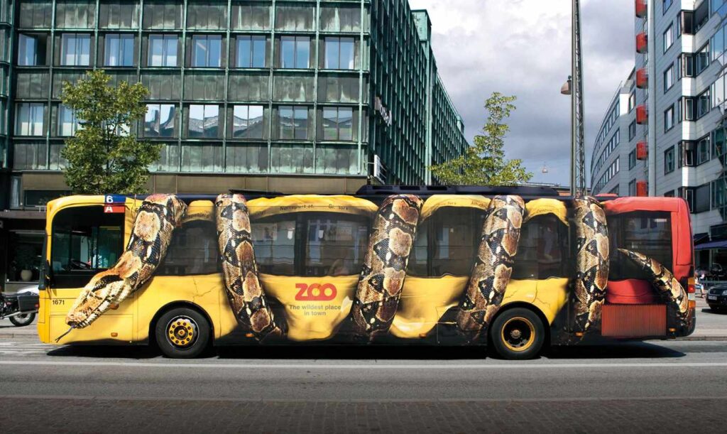 Zoo bus vinyl vehicle wrap