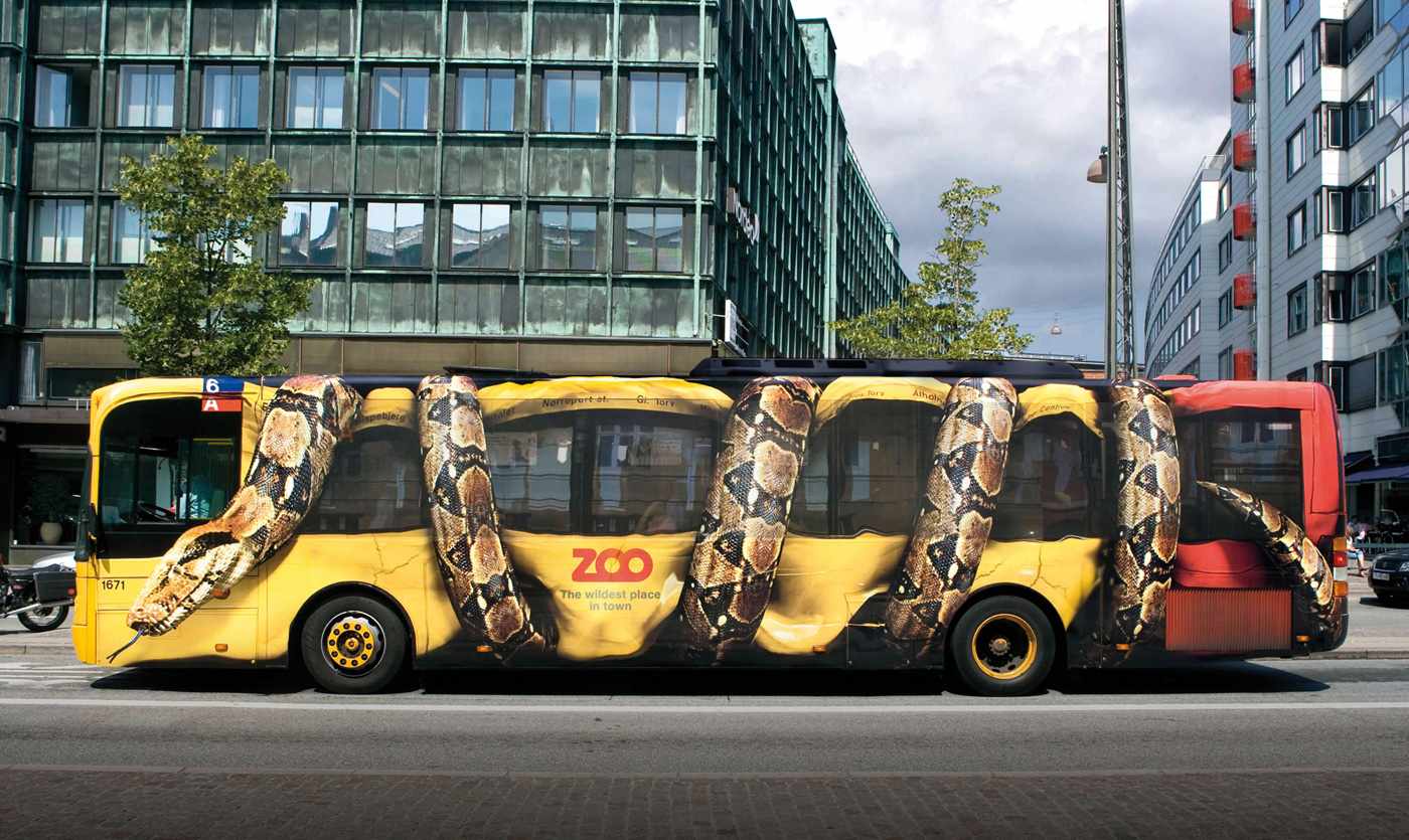 Zoo bus vinyl vehicle wrap