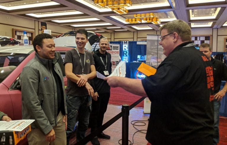 Chris Fong awarded at 2018 Sign Exchange Wrap Cup