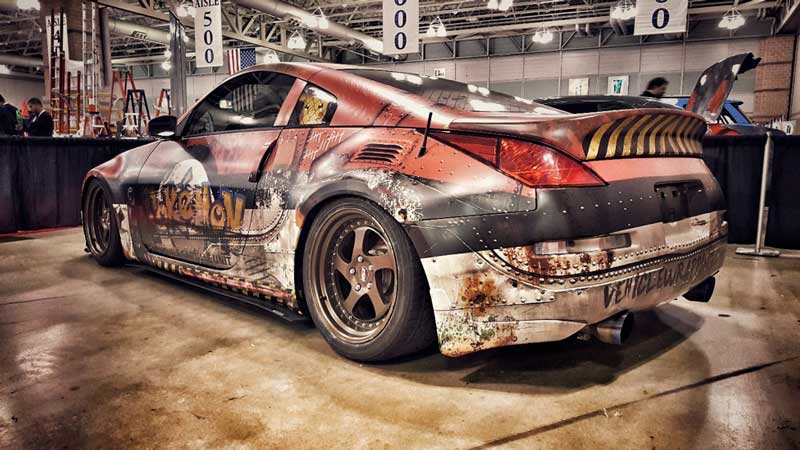 AP Wraps team applying award-winning Pokemon vehicle wrap at USSC 2016