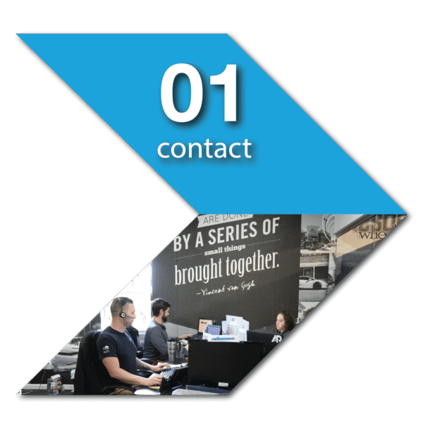 Step 1: Contact AP Wraps for Window Tinting AP Wraps step 1 – contact for window tinting consultation