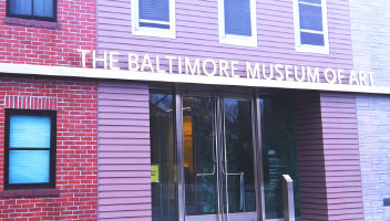 Exterior wrap installation at Baltimore Museum of Art