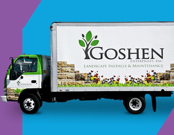 Goshen Enterprises commercial vehicle wrap