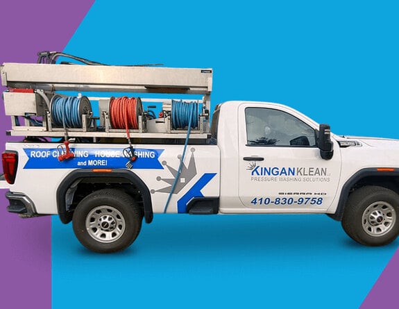 Kingan Klean commercial vehicle wrap graphics