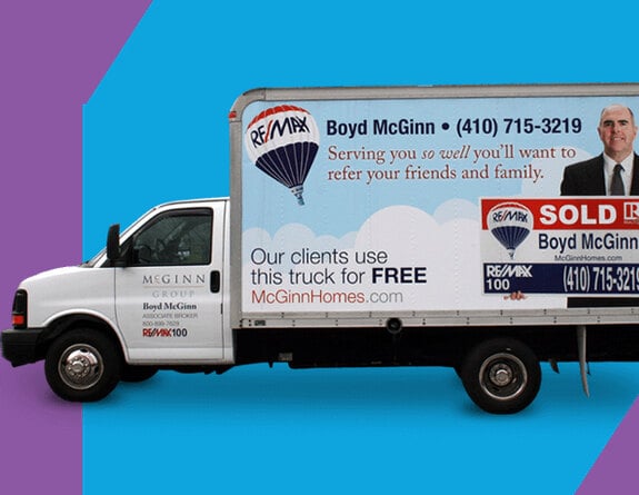 RE/MAX McGinn Group commercial vehicle wrap
