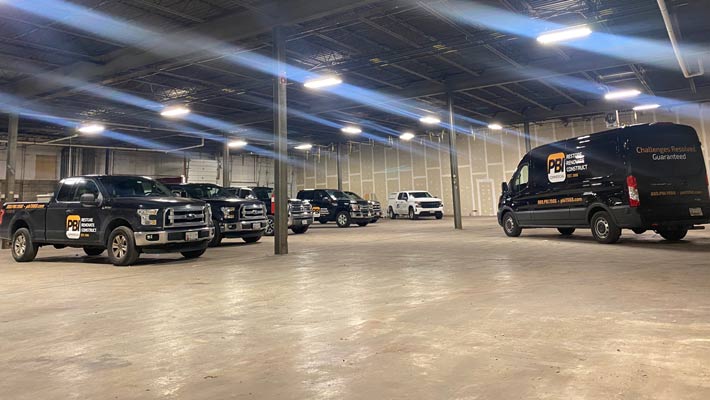 Fleet graphics request for information form by AP Corp showcasing vehicle wrap capabilities