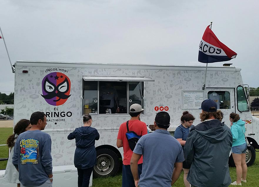 El Gringo food truck at Maryland Food Truck Festival 2017 with vibrant vinyl wrap design