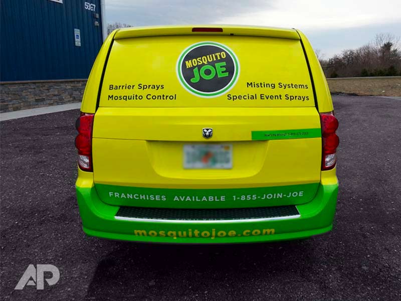 Mosquito Joe van wrap back view Baltimore Maryland
