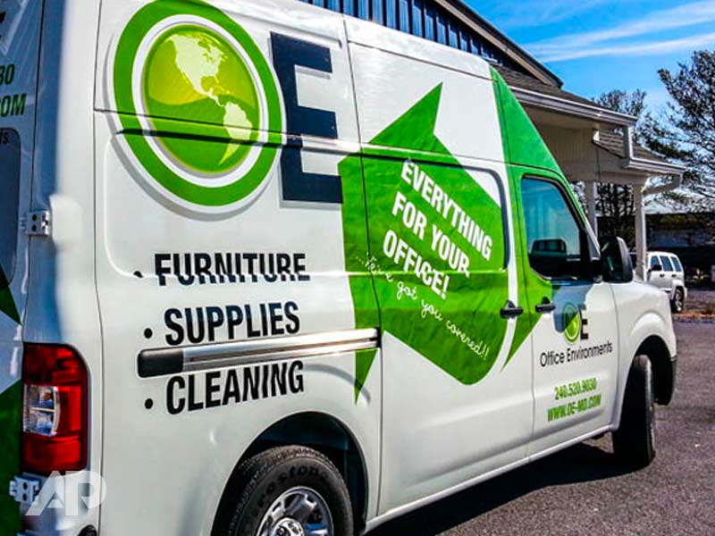 Office Environments NV Fleet Vehicle Wrap Back Right