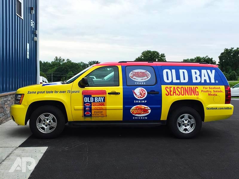 Old Bay Vehicle Wrap Left Side View