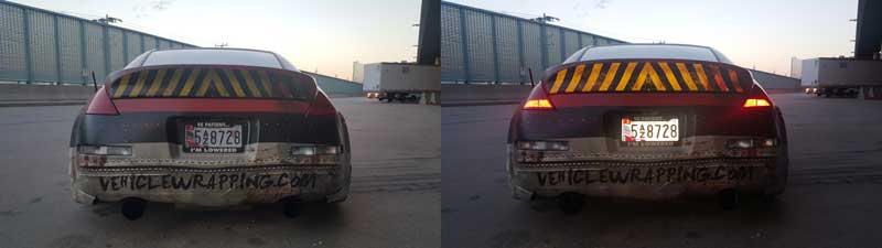 Pokemon vehicle wrap reflective vinyl caution strip by AP Wraps