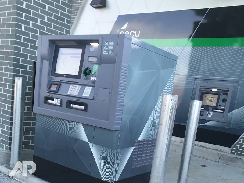 SECU ATM Custom UV Security Wrap by AP Wraps